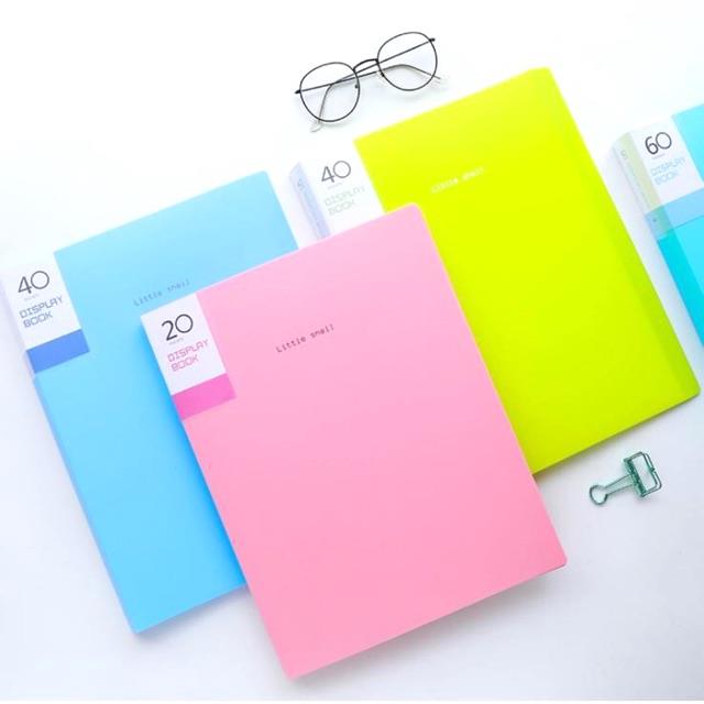 ❈▲ [⚡Sỉ kho⚡️] Bìa nhựa File lá k nhiều màu đủ loại 20/30/40/60 lá