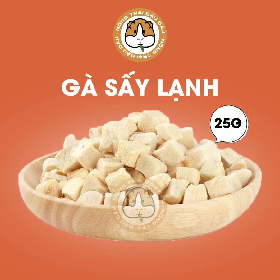 Gà viên sấy khô cho hamster, nhím, chó, mèo 25g