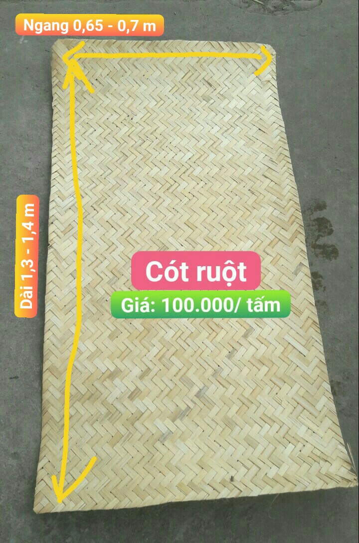 [HCM]Tấm cót tre đan tay dùng ốp tường trang trí