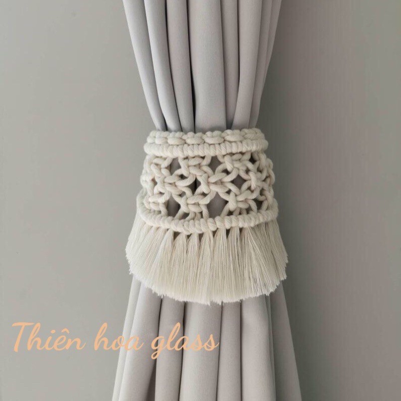 Set 2 Dây buộc mành cửa   Vải buộc gọn rèm dây buộc mành Dây buộc rèm macrame