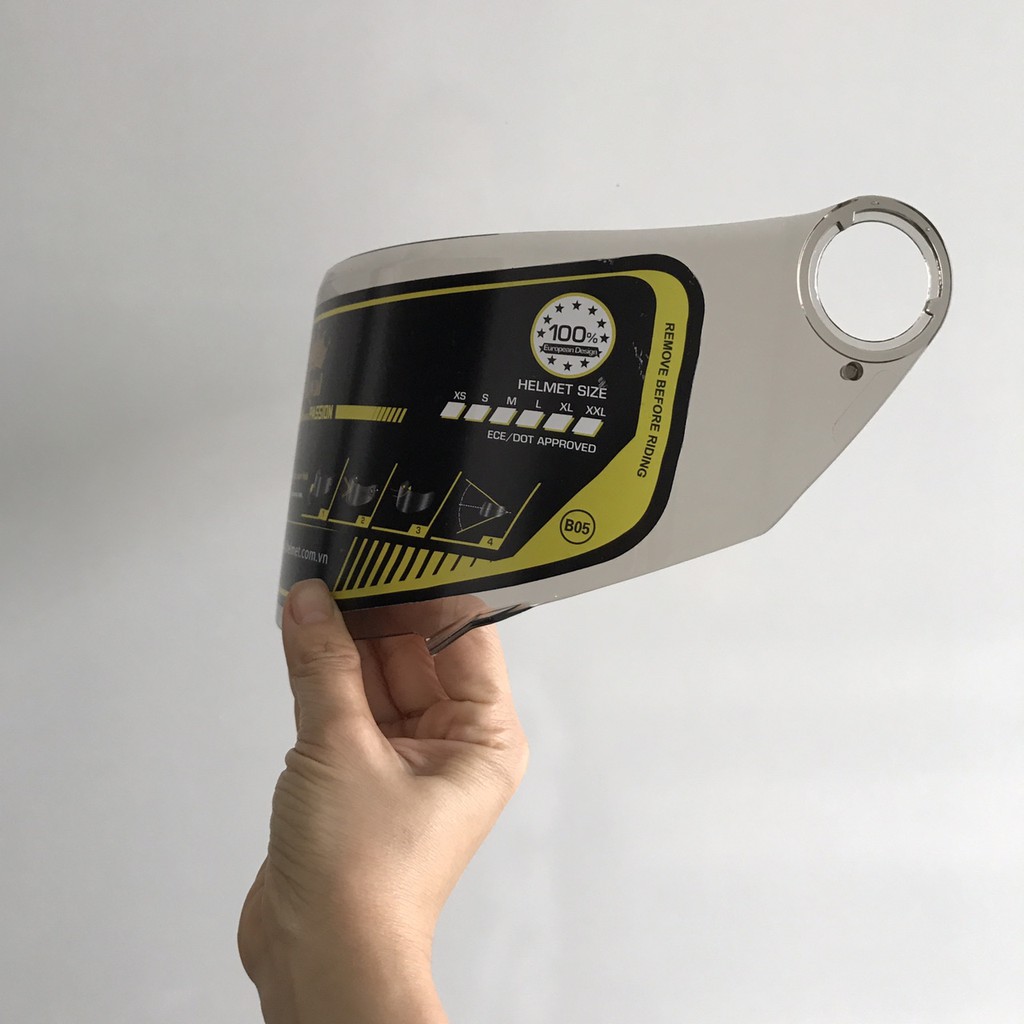 KÍNH Thay Thế Dành Cho Mũ Bảo Hiểm Fullface Royal M136 (Chính Hãng) - Kính Rời