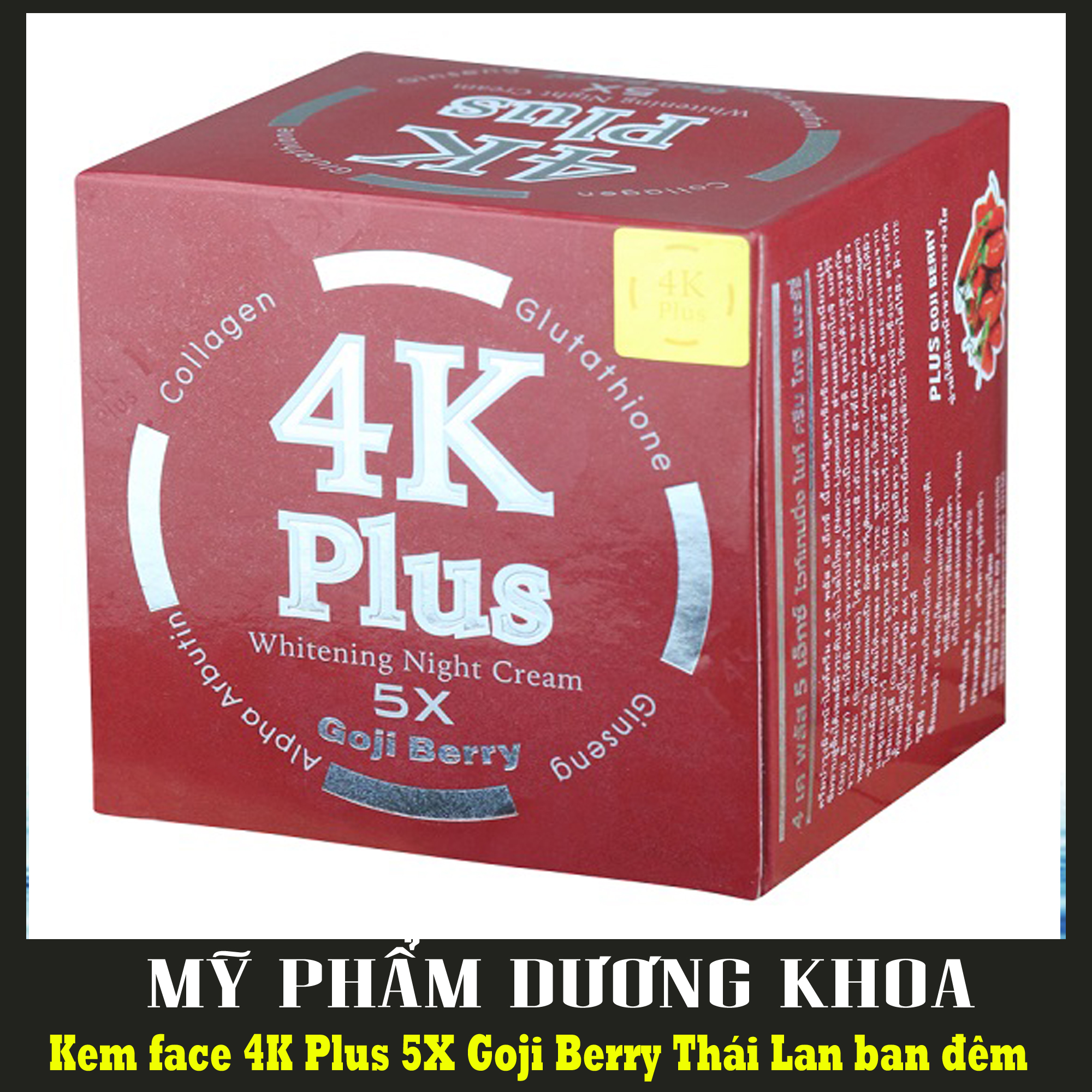 Kem face đỏ 4k plus mẫu mới thái lan chính hãng - dòng kem face chăm sóc da 4k plus đỏ hot nhất