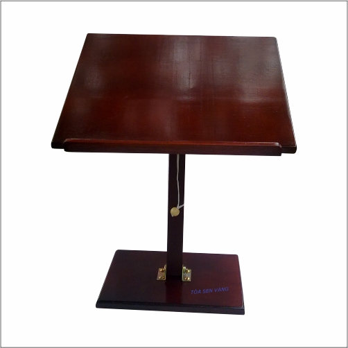 Bàn đọc sách - Kệ đọc kinh bằng gỗ, có thể xếp gọn, mặt bàn điều chỉnh được độ nghiêng - Tòa Sen Vàng