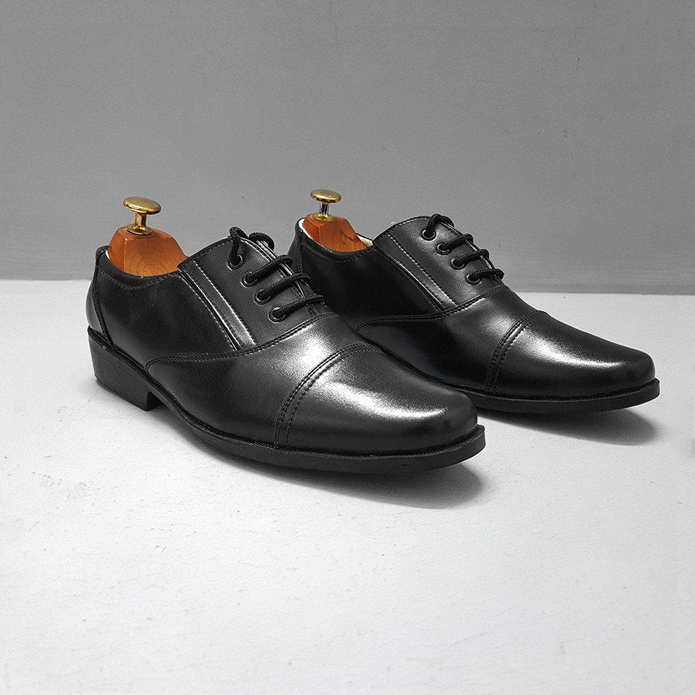 Giày Cột Dây Giày Phong Cách Quân Đội Mềm Đẹp Junosu QD0216 (Đen)