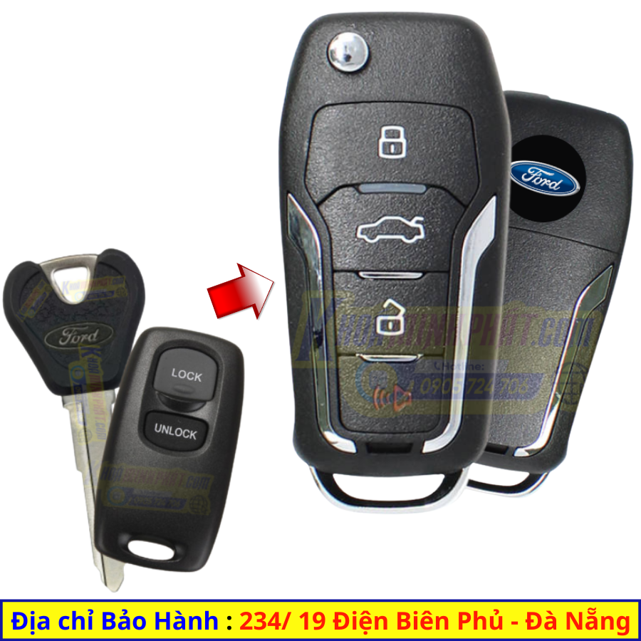 Chìa Khoá xe Ford Everest mẫu V12