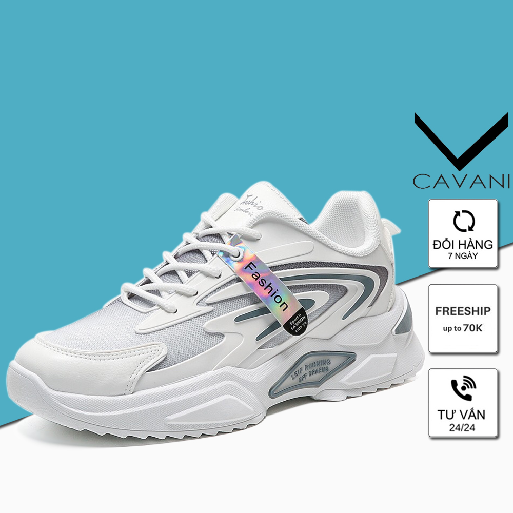 Giày thể thao nam fashion sport cavani gd09 độn đế 4cm có phản quang