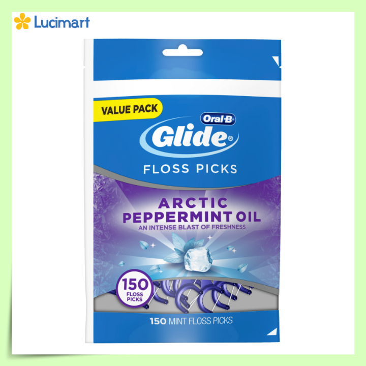Tăm chỉ nha khoa Oral-B Glide Arctic Peppermint Oil Dental Floss Picks