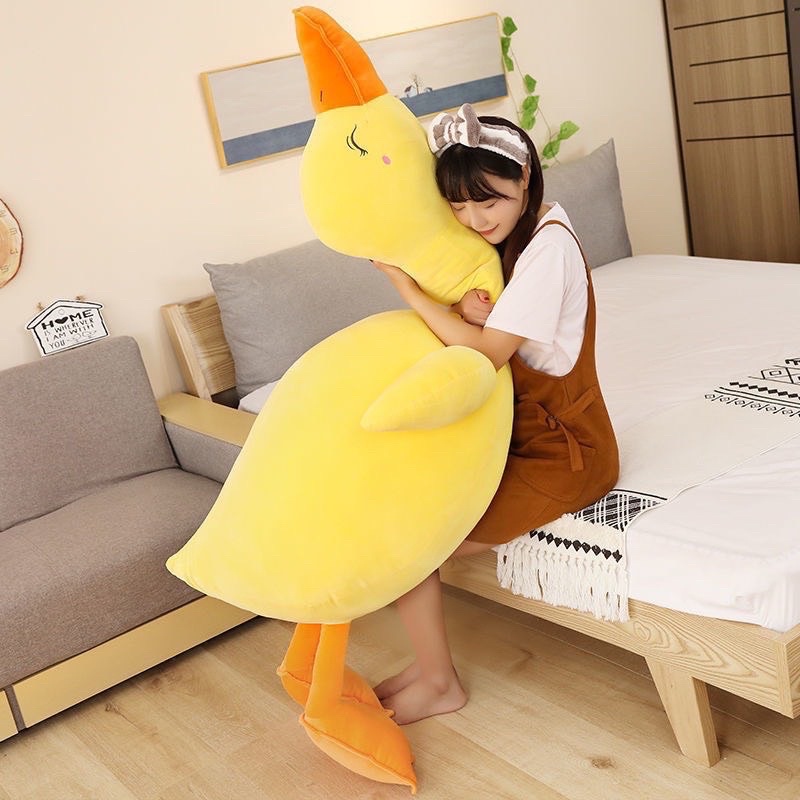 Gấu bông vịt trầm cảm 1m6 - gấu bông vịt mệt mỏi hàng cao cấp giá xưởng