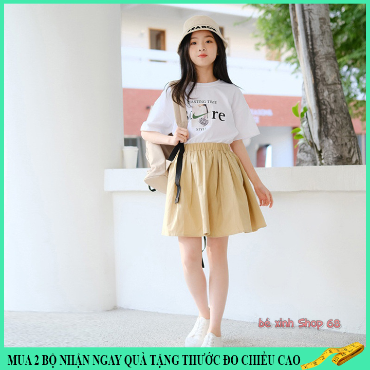 Set váy áo rời cho bé gái 18-45kg cực kì sang chảnh xinh xắn.