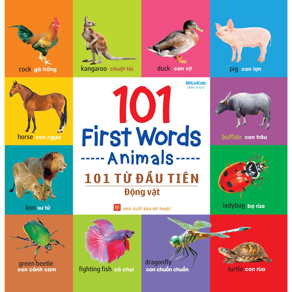 Sách: 101 first words - animals / 101 từ đầu tiên - động vật - tsmn