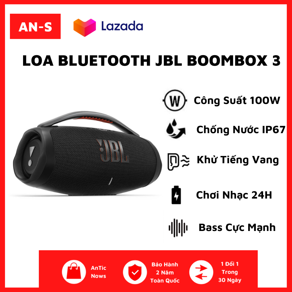 Loa jbl boombox 3 loa jbl boombox 3 mới 2022 loa bluetooth jbl giá rẻ, chính hãng, pin trâu, kháng nướcloa jbl boombox, ipx7, pin 24h, 60w loa jbl boombox 3 không dây tiện lợi, âm thanh bùng nổ
