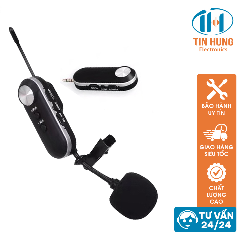 Micro karaoke livestream cài áo T17C Khả năng bắt âm chính xác, âm thanh trung thực, lộc âm tốt,micro không dây, nhỏ gọn,bluetooth,pin sạc, dạy học online,livestream bán hàng, nói chuyện - ORIS Professional