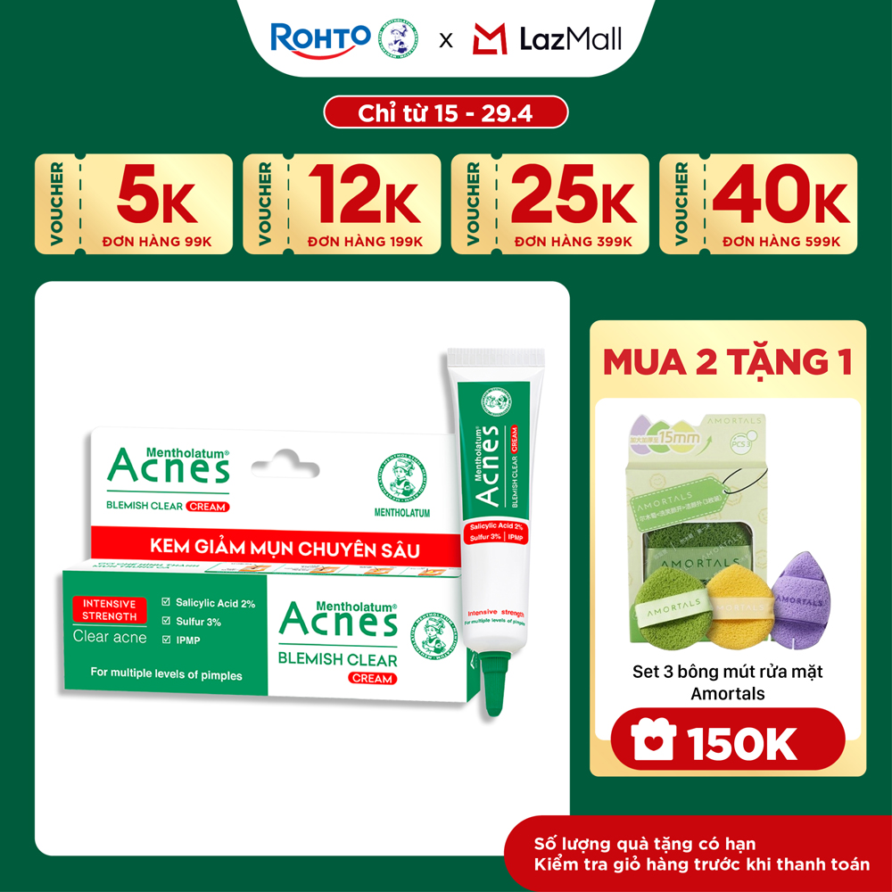 Kem chấm mụn chuyên sâu Acnes Blemish Clear Cream 10g