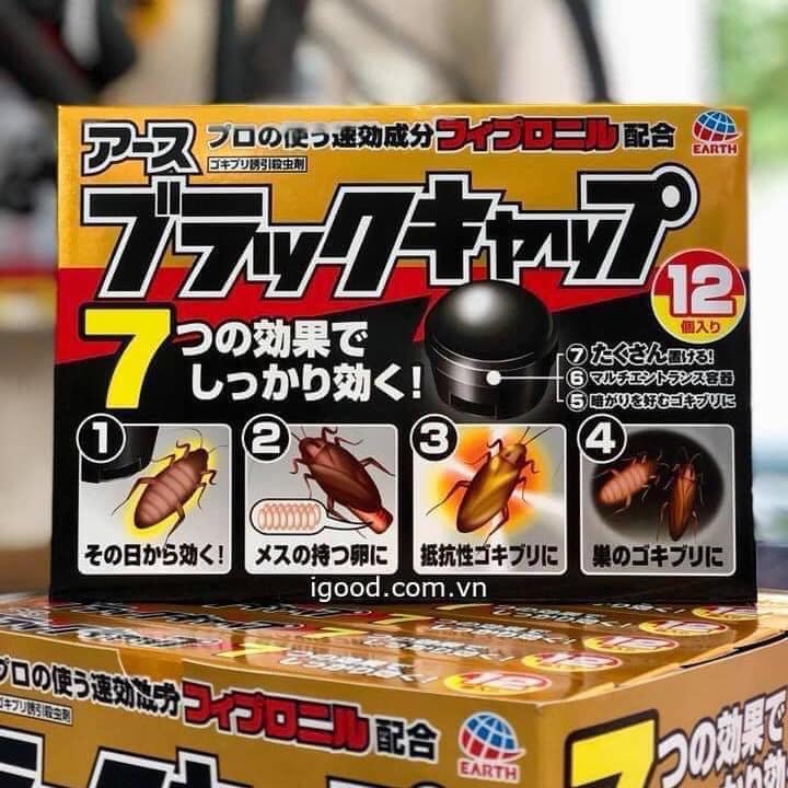 Thuốc viên diệt gián Nhật Bản, hộp 12 viên diệt gián nhật bản , thuốc diệt gián sinh học