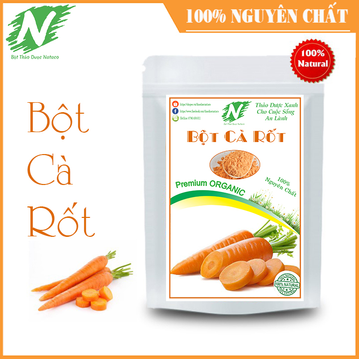 [HCM]Bột Cà Rốt Nguyên Chất 100g