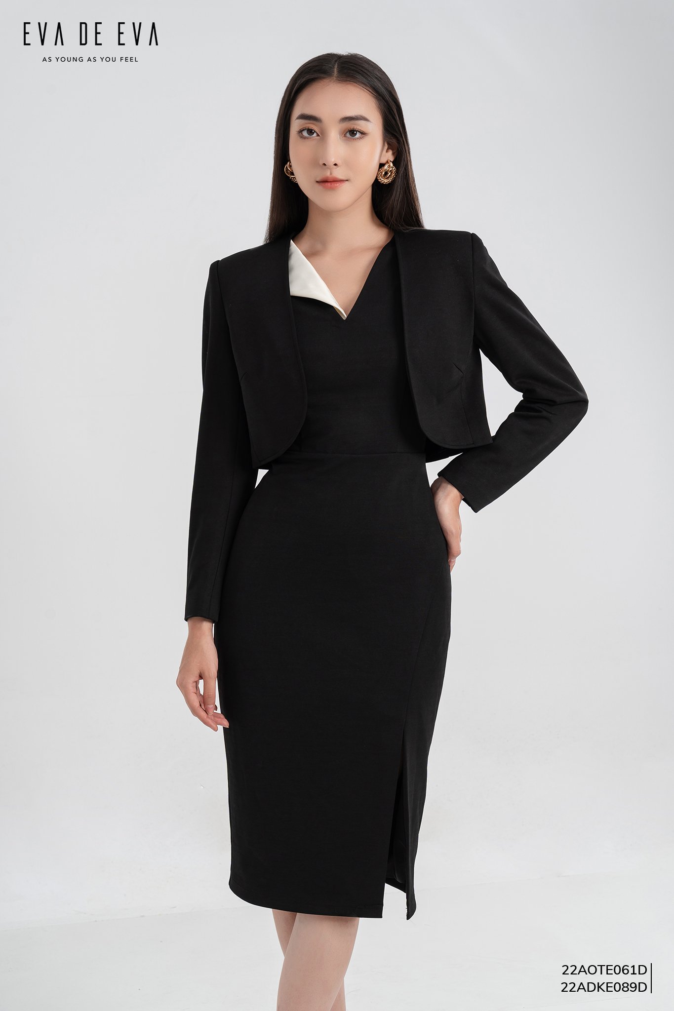 Áo vest dáng croptop nữ eva de eva 22aote061d