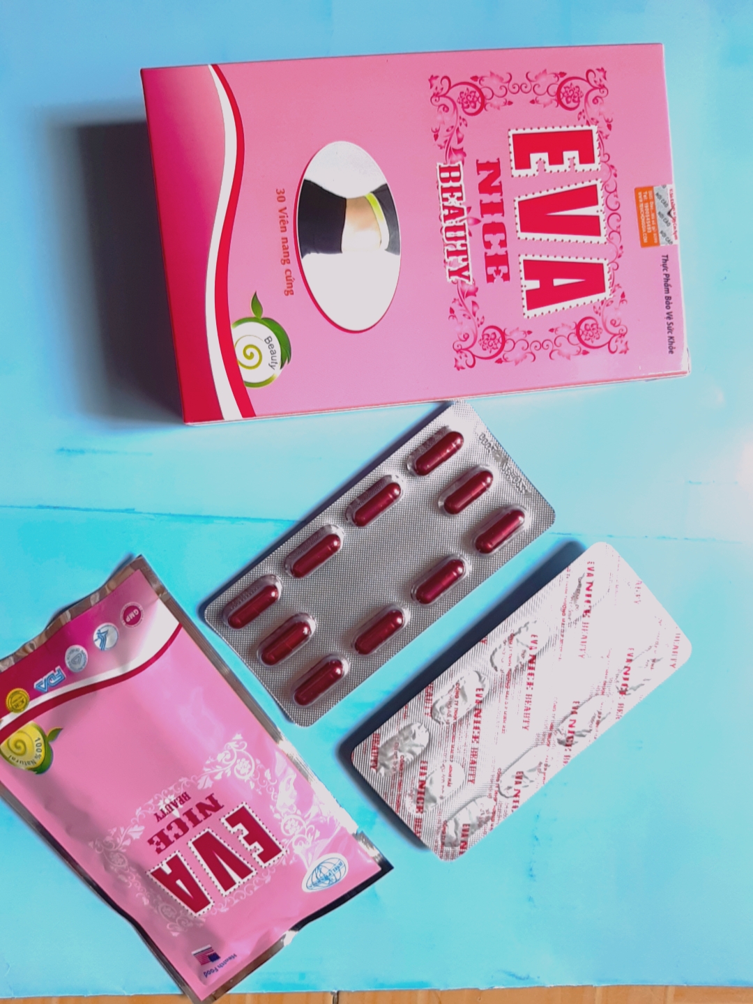 Combo 2 hộp -viên uống giảm cân eva nice beauty giúp cho dáng gọn eo thon vocdanghoanhao1808