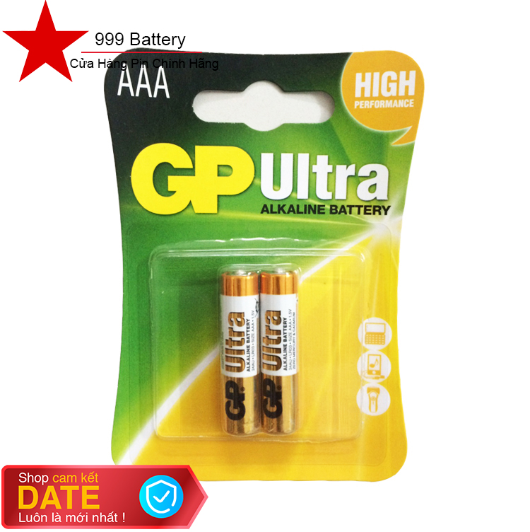 1 vỉ pin AAA GP Super Alkaline Battery (1 vỉ 2 viên) chính hãng