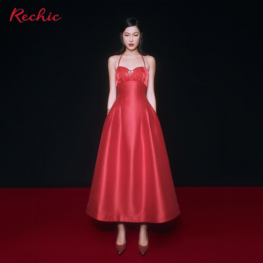 RECHIC Đầm Dài Jessa dáng cúp ngực chiết eo sang trọng thanh lịch phù hợp đi tiệc