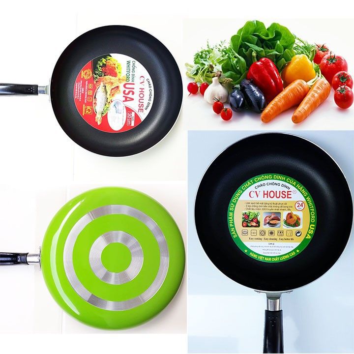 Chảo chống dính đường kính 20cm (KHÔNG DÙNG ĐƯỢC CHO BẾP TỪ )