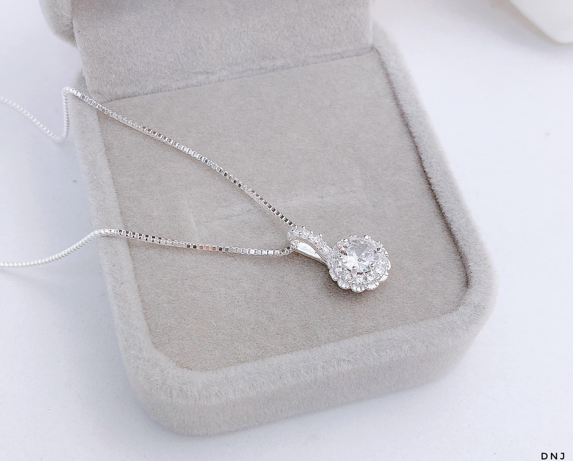 Dây chuyền nữ - dây chuyền hoa nữ bạc ý 925 - phụ kiện thời trang