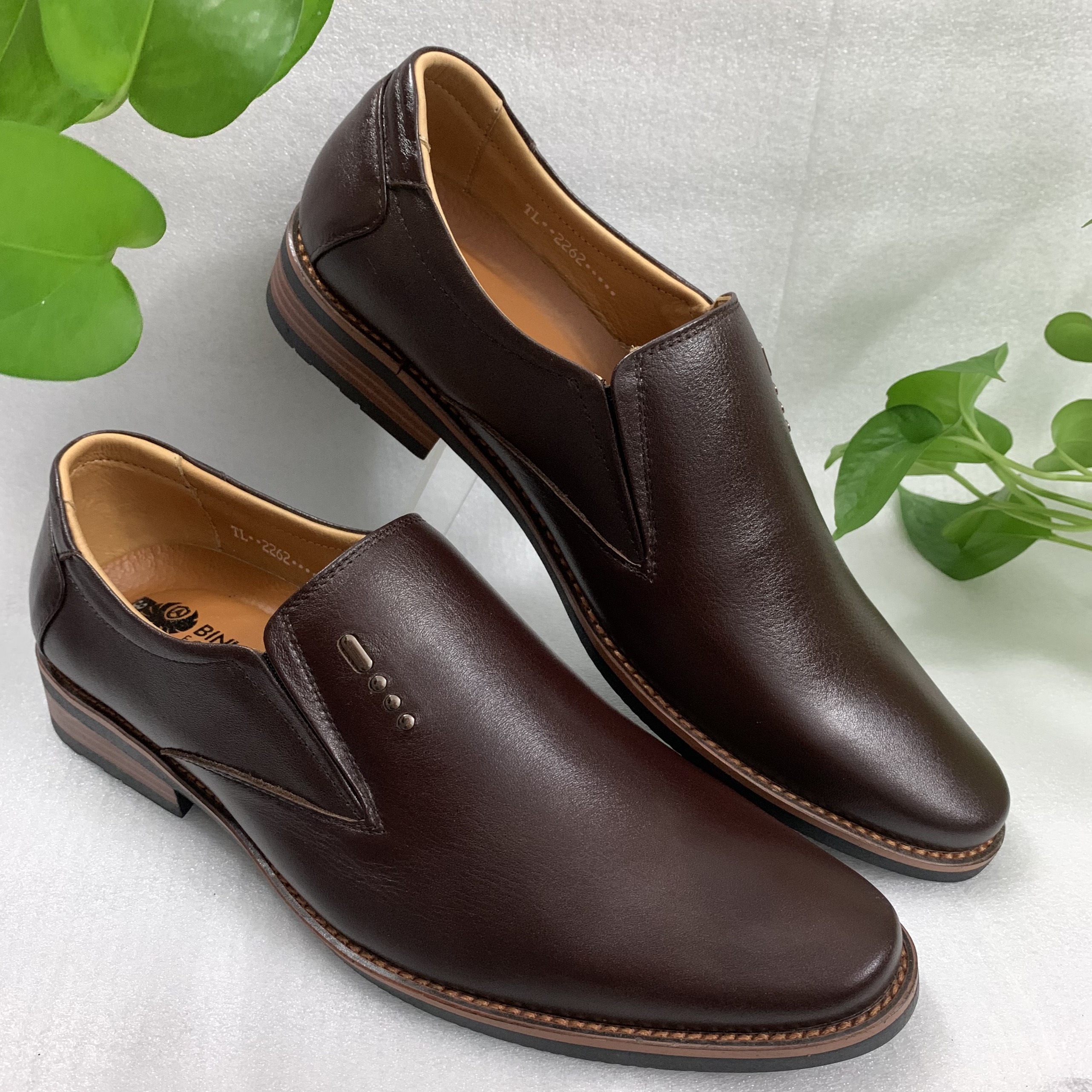 Giày tây nam cao cấp da bò xịn đế cao su