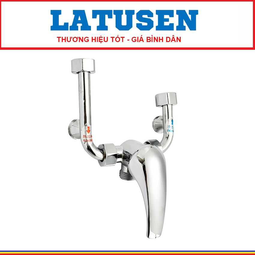 Vạn pha trộn nước nóng lạnh hình chữ U - Có thể kết hợp với thiết bị chống giật bình nóng lạnh LATUSEN