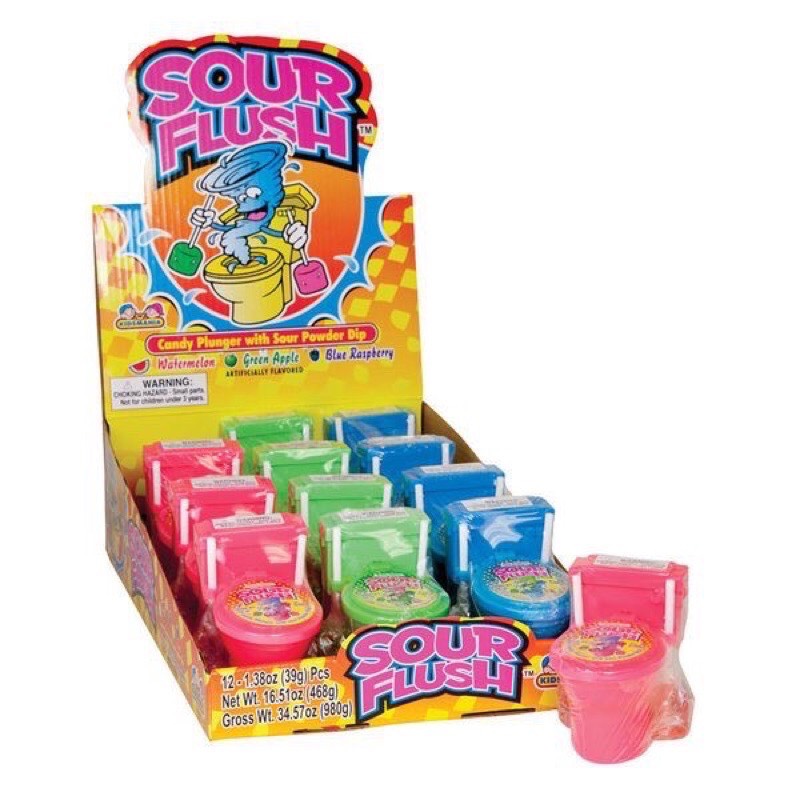 Kẹo mút bồn cầu Kidsmania Sour Flush 35k/ 1 cái