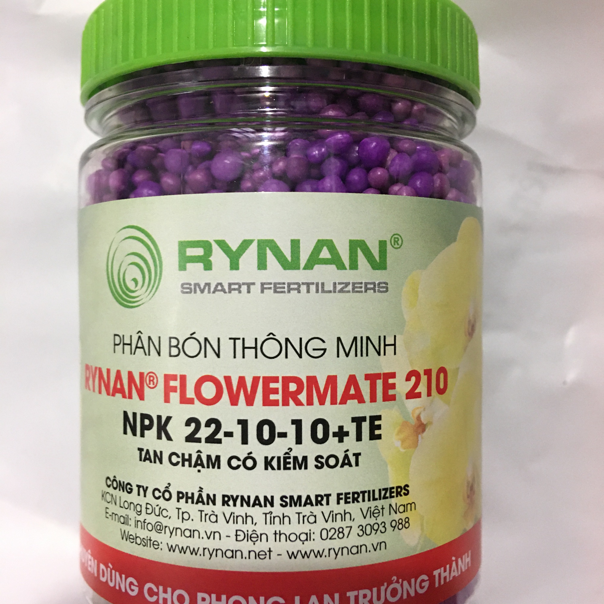 Phân bón thong minh Rynan Flowermate 22-10-10 +TE hũ 150gr