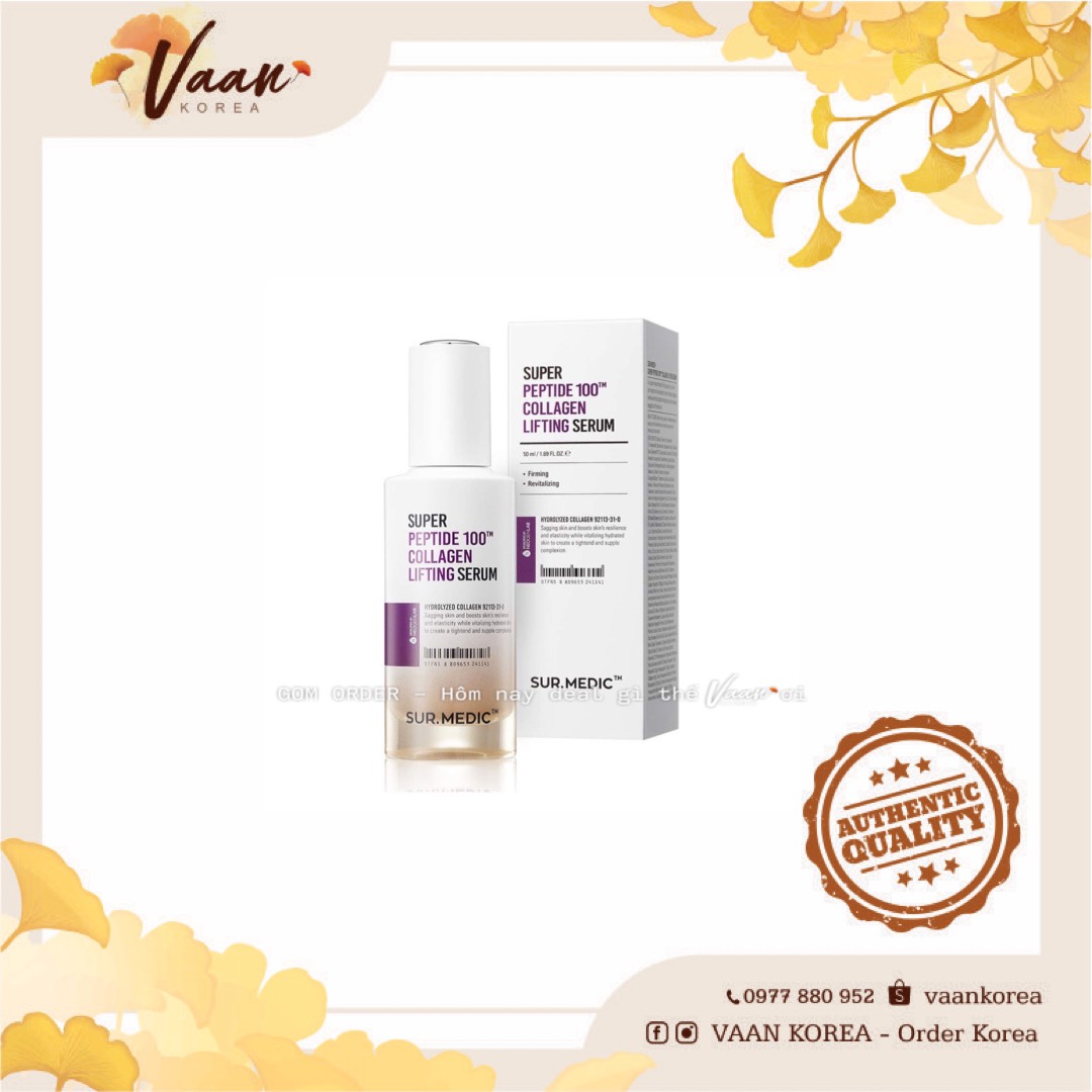 Tinh chất phục hồi và săn chắc da Neogen Sur.Medic Super Peptide 100 Collagen Lifting Serum