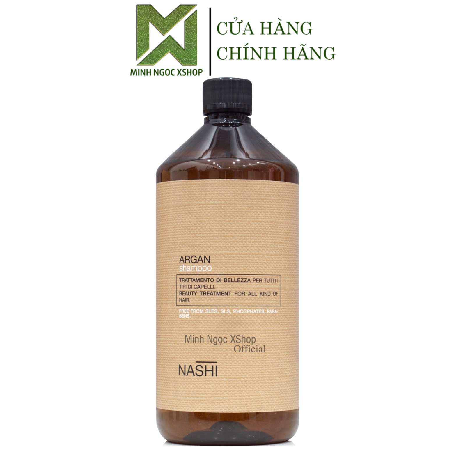 Dầu gội phục hồi cho mọi loại tóc Nashi Argan 1000ML