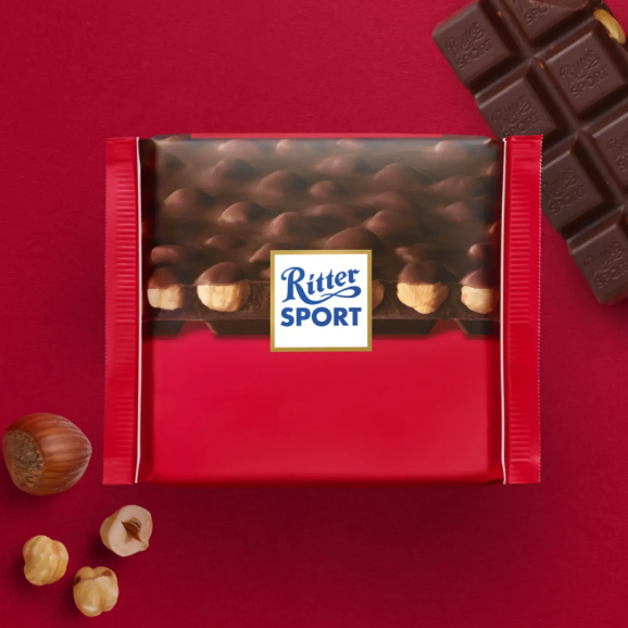 Socola đen hạt dẻ ritter nhập khẩu từ nước đức, 100g