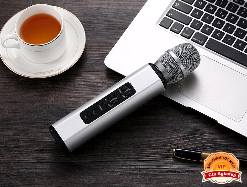 Micro hát Karaoke kiêm Loa Bluetooth - Loại cao cấp âm thanh chất lượng cao