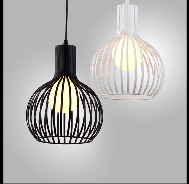 [HCM]Đèn Thả: Mẫu đèn thả lồng sắt một bóng