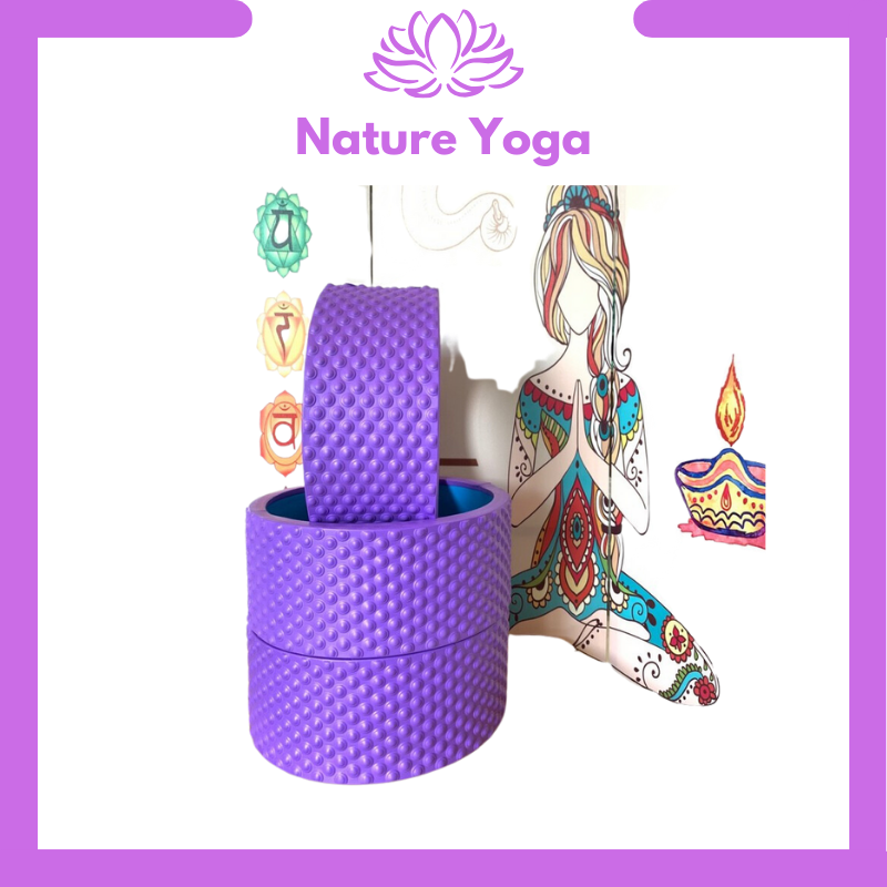 Vòng Yoga Gai Massage bản rộng 14cm Khung Vòng ABS 1,5Kg Chịu Lực Cao