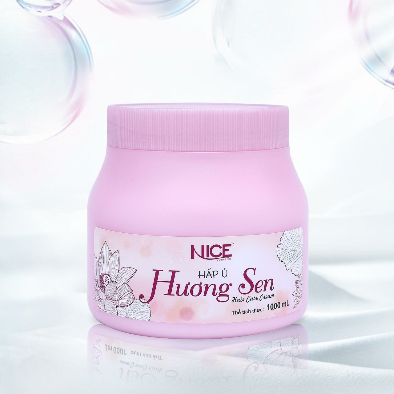 Hấp dầu, ủ tóc tinh chất Hoa Sen Nice 1000ml