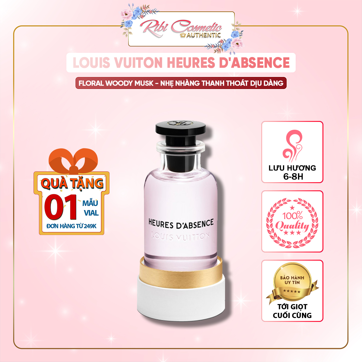 Nước hoa nữ LV Heures D'absence - Hương hoa cỏ quyến rũ nhẹ nhàng thanh thoát