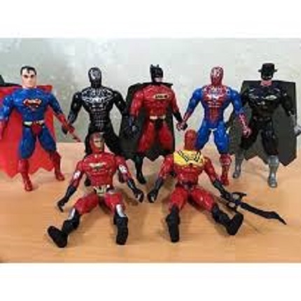 Đồ chơi 7 siêu nhân anh hùng, bo 7 sieu nhan anh hung, DO CHOI NHIEU SIEU NHAN ANH HUNG CO KHOP