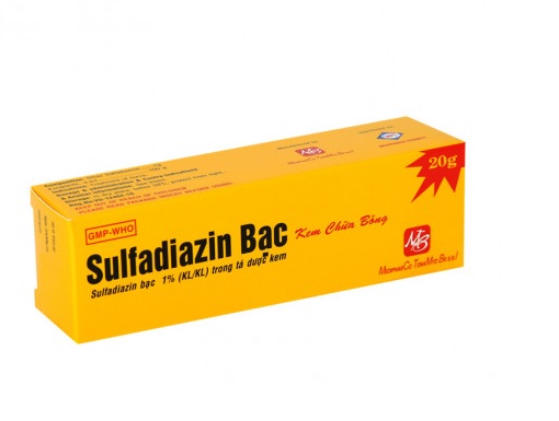 SUFADIAZIN BẠC 20G. KEM BÔI NGOÀI DA
