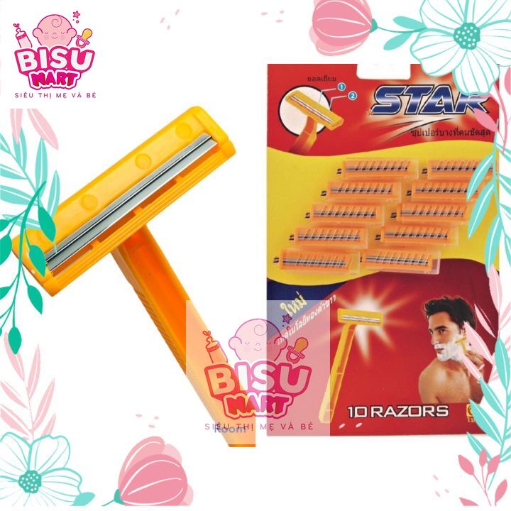 Combo vĩ 24 dao cạo râu thái lan star