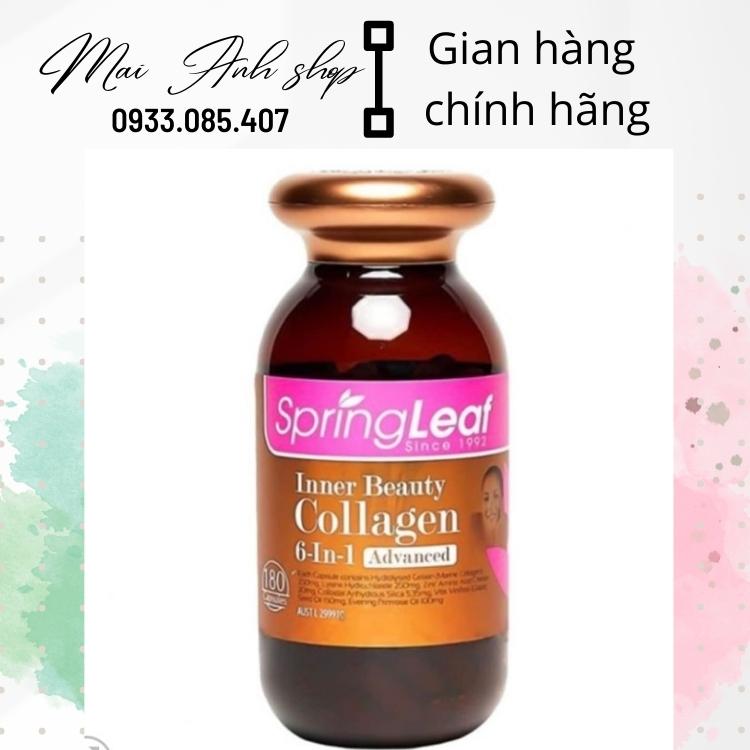 Viên Uống Collagen Spring Leaf 6 trong 1 - Spring Leaf Inner Beauty Collagen 6in1 Advanced - Xuất xứ Úc