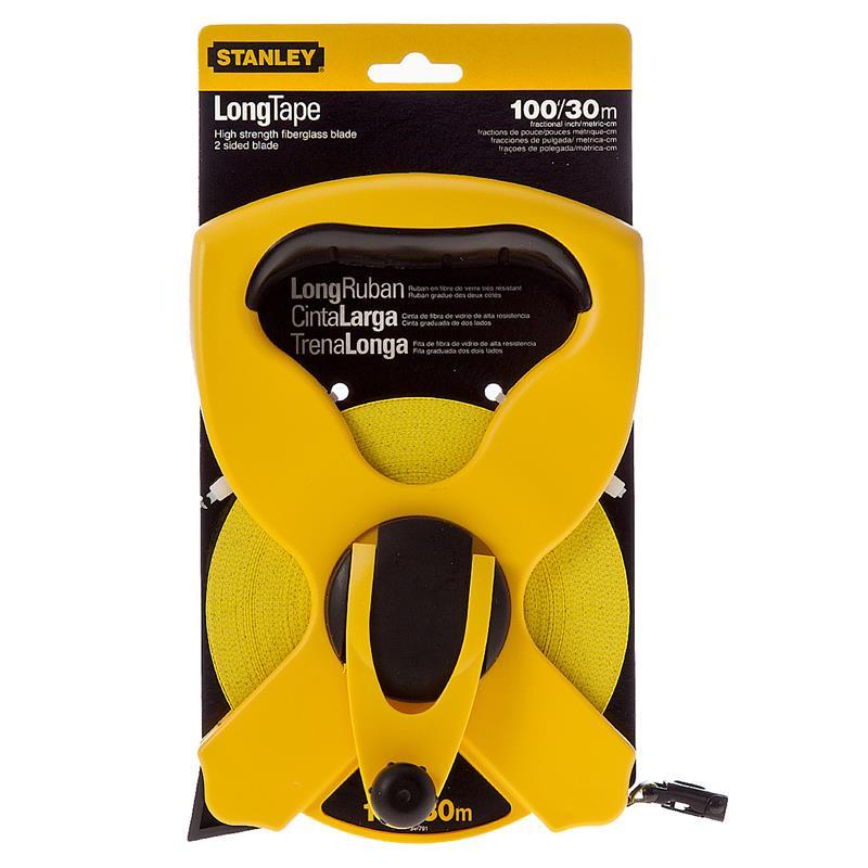 Thước dây sợi thủy tinh cầm tay khuôn đúc abs 30m stanley stht34791-8