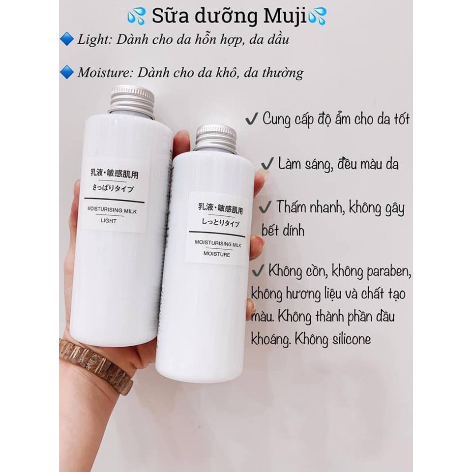 MUJI moisturizing milk 200ml - Sữa dưỡng da Dưỡng ẩm Muji -