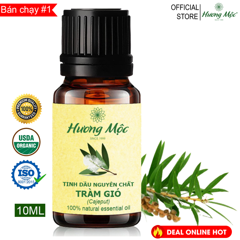 Tinh dầu Tràm Gió Hương Mộc 10ML | Cajeput Essence Oil 10ML - Chất lượng cao - Có kiểm định
