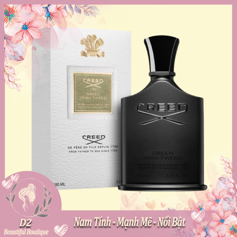 Nước hoa nam creed đen green irish tweed for men 100ml