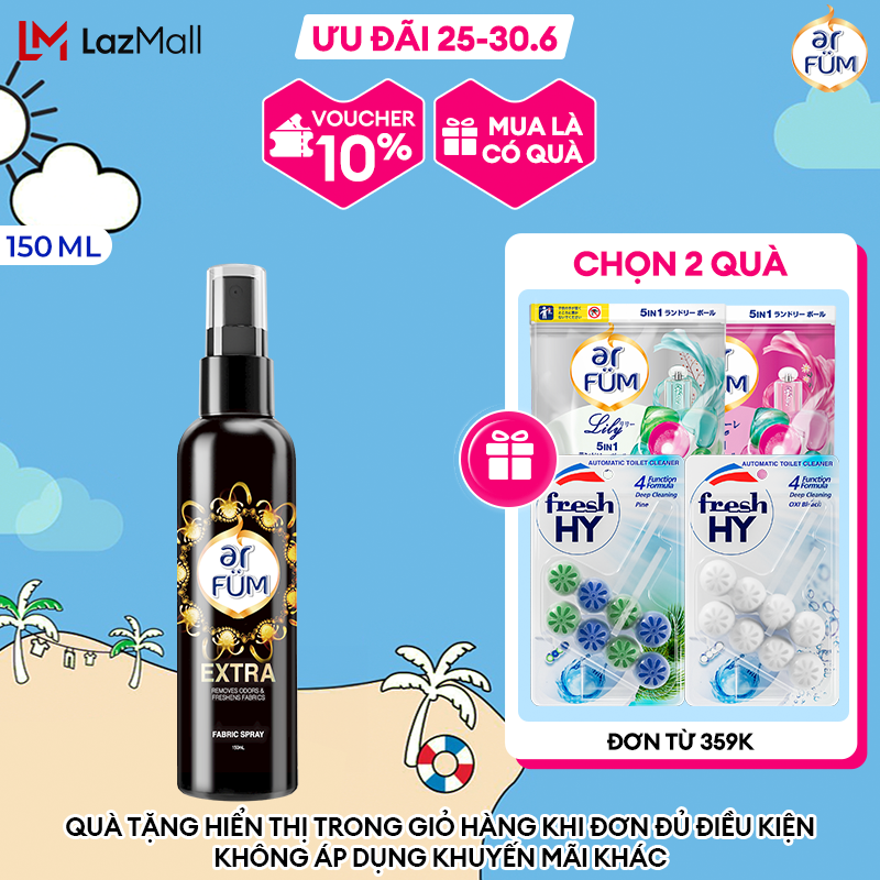 [Black Edition] Xịt thơm quần áo hương nước hoa cao cấp arFUM lưu hương lâu, khử mùi hiệu quả (150ml)