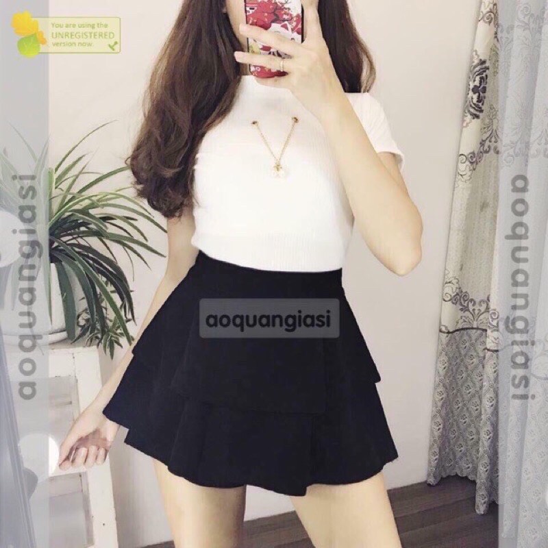 Chân váy 2 tầng xinh