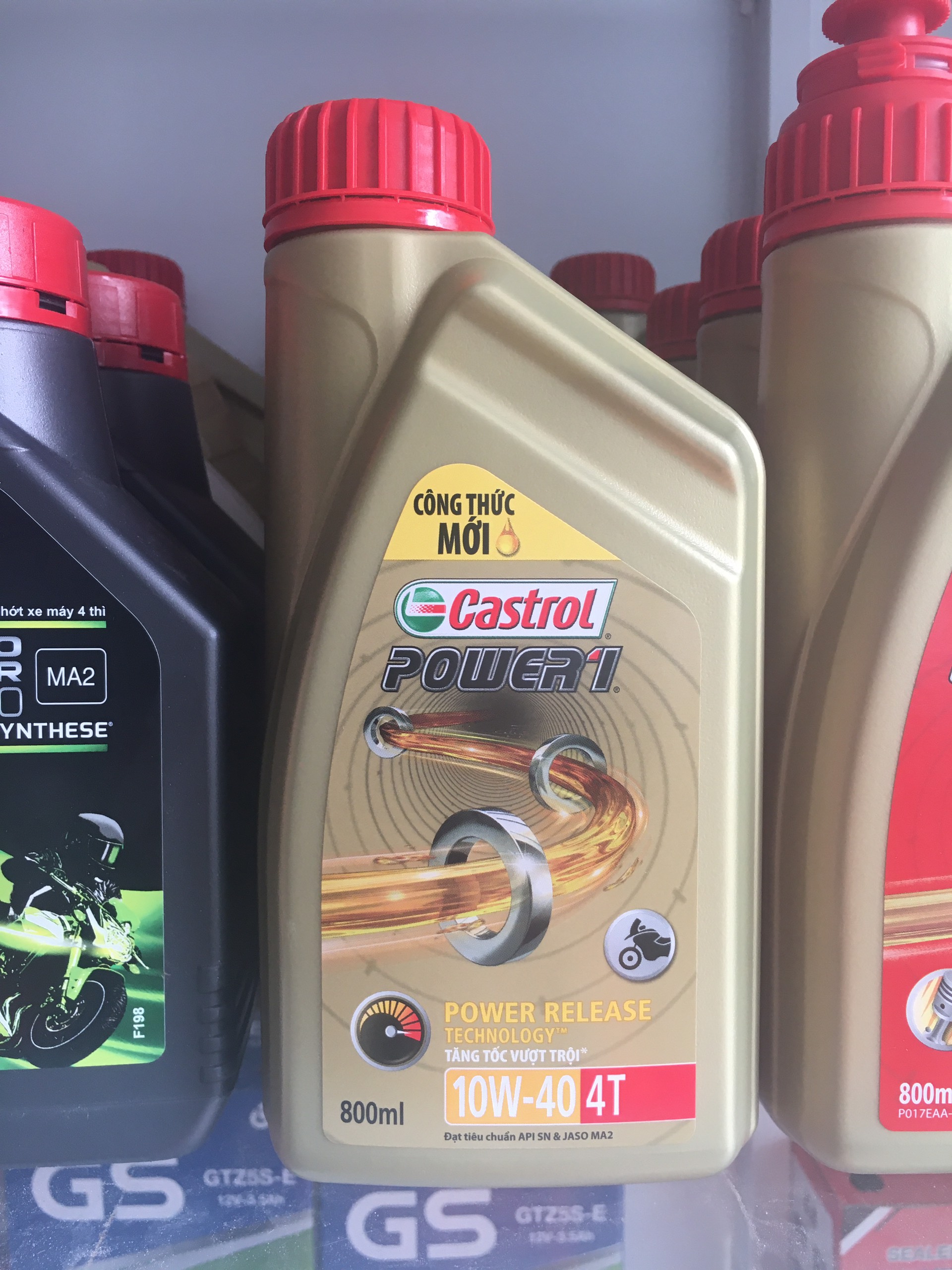 Dầu nhớt xe số 0.8l castrol power1 4t 10w40 - nhớt xe máy