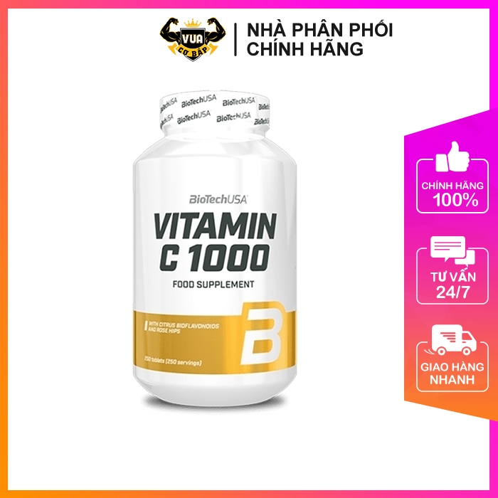 Viên uống vitamin c 1000 biotechusa hộp 250 viên