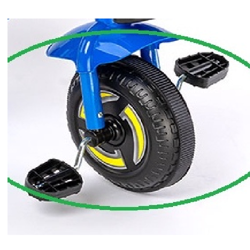 Bánh xe trước thay thế, bánh xe sau thay thế cho xe ba bánh bằng nhựa đường kính 22cm